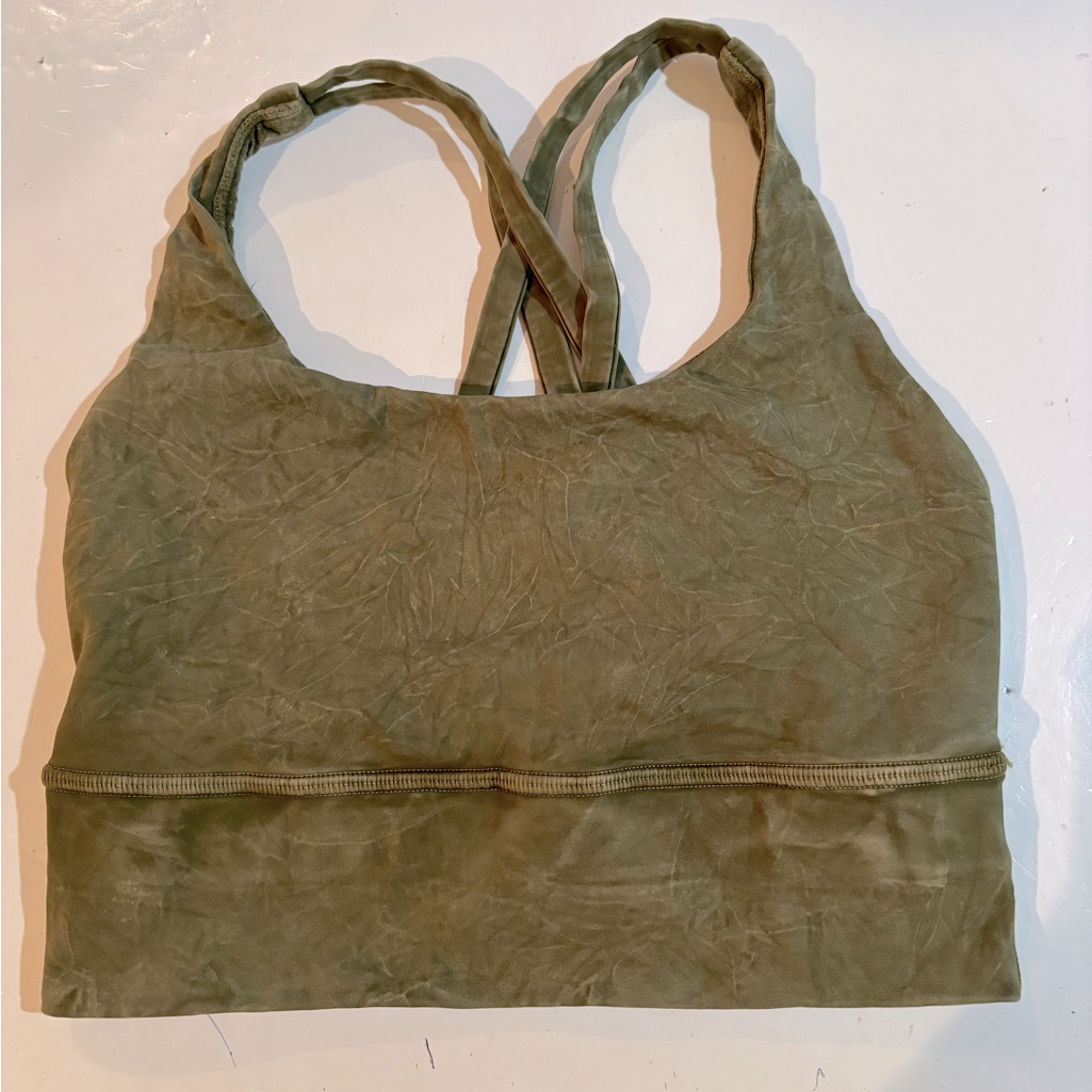 Lululemon Green Cross Over Racerback Sports Bra 2